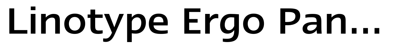 Linotype Ergo Paneuropean Medium